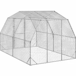 vidaXL Kippenren 2,5x4x2,25 m gegalvaniseerd staal