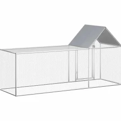 vidaXL Kippenren 3x1x1,5 m gegalvaniseerd staal