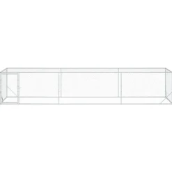 vidaXL Kippenren zilver 500 x 100 x 100 cm Gegalvaniseerd staal