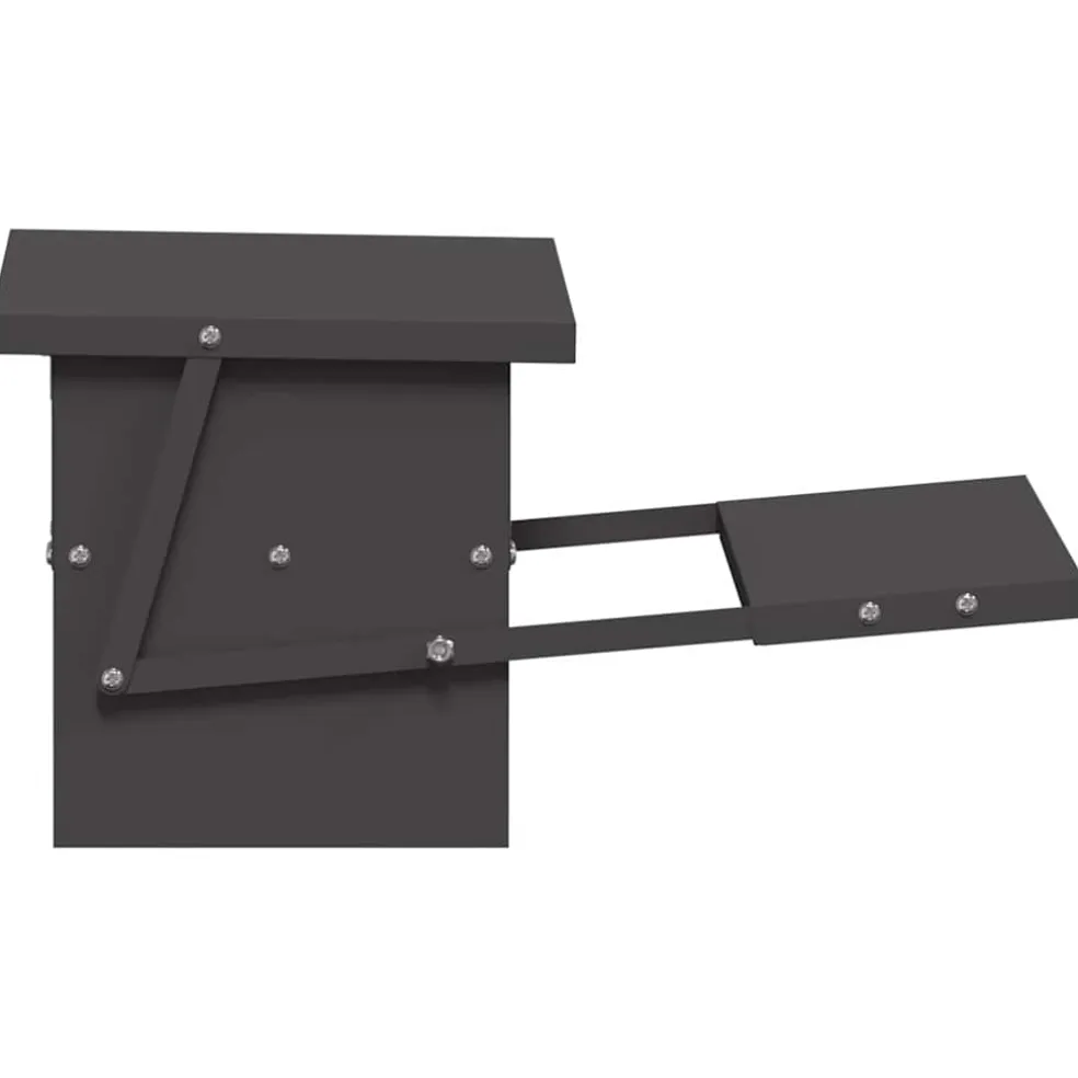 vidaXL Kippen Treadle Voeder Zwart 48,5 x 39,5 x 19 cm 5 kg