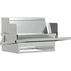 vidaXL Kippen Treadle Voeder zilver 50 x 40 x 29 cm 2 kg