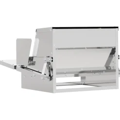 vidaXL Kippen Treadle Voeder zilver 50 x 40 x 29 cm 2 kg