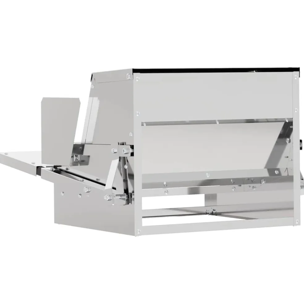 vidaXL Kippen Treadle Voeder zilver 50 x 40 x 29 cm 2 kg