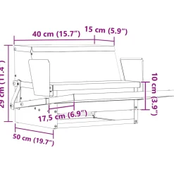 vidaXL Kippen Treadle Voeder Olijfgroen 50 x 40 x 29 cm 2 kg