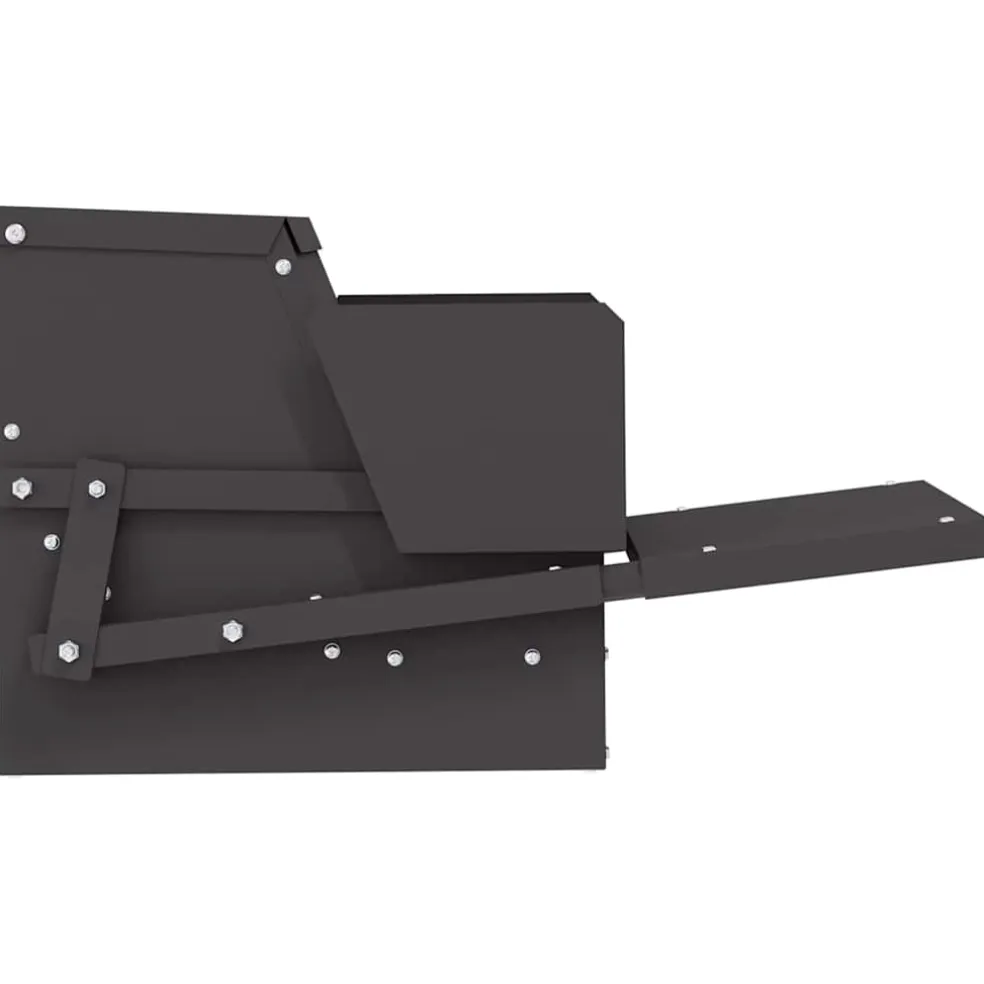 vidaXL Kippen Treadle Voeder Zwart 50 x 40 x 29 cm 2 kg