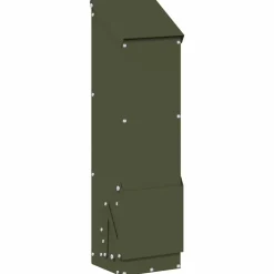 vidaXL Kip voerbak Olijf Groen 13 x 12 x 51 cm Koudgewalst Staal