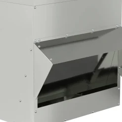 vidaXL Kip voerbak zilver 40,5 x 45 x 41 cm 20 kg Gegalvaniseerd staal