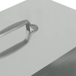 vidaXL Kip voerbak Zilver 20 x 25 x35 cm Gegalvaniseerd staal