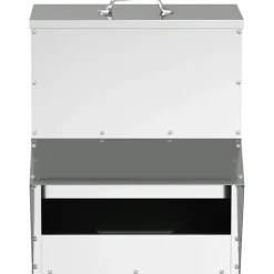 vidaXL Kip voerbak Zilver 20 x 25 x35 cm Gegalvaniseerd staal