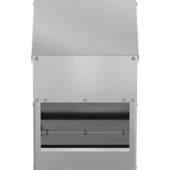vidaXL Kip voerbak zilver 21 x 16 x 33 cm 3 kg Gegalvaniseerd staal