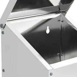 vidaXL Kip voerbak zilver 21 x 16 x 33 cm 3 kg Gegalvaniseerd staal