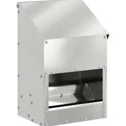 vidaXL Kip voerbak zilver 21 x 16 x 33 cm 3 kg Gegalvaniseerd staal