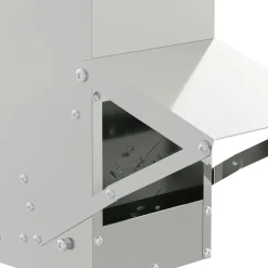 vidaXL Kip voerbak Zilver 13 x 12 x 51 cm Gegalvaniseerd staal
