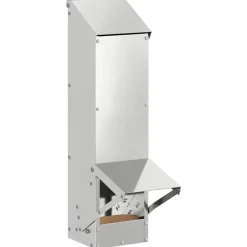 vidaXL Kip voerbak Zilver 13 x 12 x 51 cm Gegalvaniseerd staal