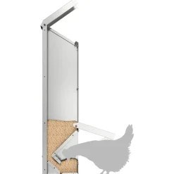 vidaXL Kip voerbak Zilver 13 x 12 x 51 cm Gegalvaniseerd staal