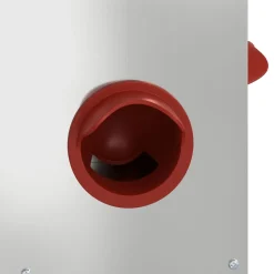 vidaXL Kip voerbak zilver 32,5 x 20,5 x 43 cm 25 kg