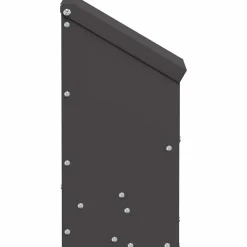 vidaXL Kip voerbak Zwart 21 x 16 x 33 cm 3 kg Koudgewalst Staal