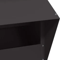 vidaXL Kip voerbak Zwart 20 x 25 x35 cm Koudgewalst Staal