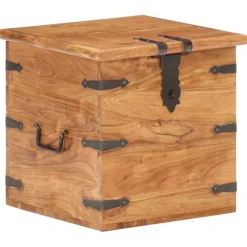 vidaXL Kist 40x40x40 cm massief acaciahout