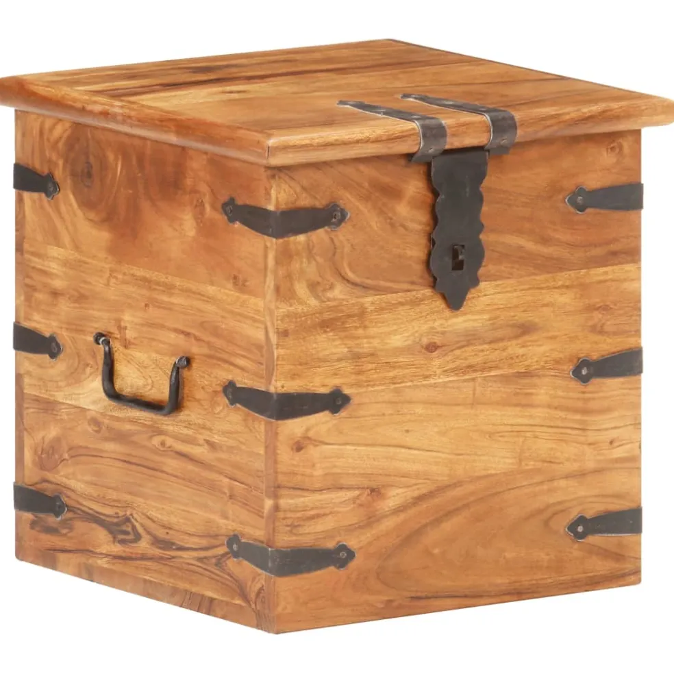 vidaXL Kist 40x40x40 cm massief acaciahout