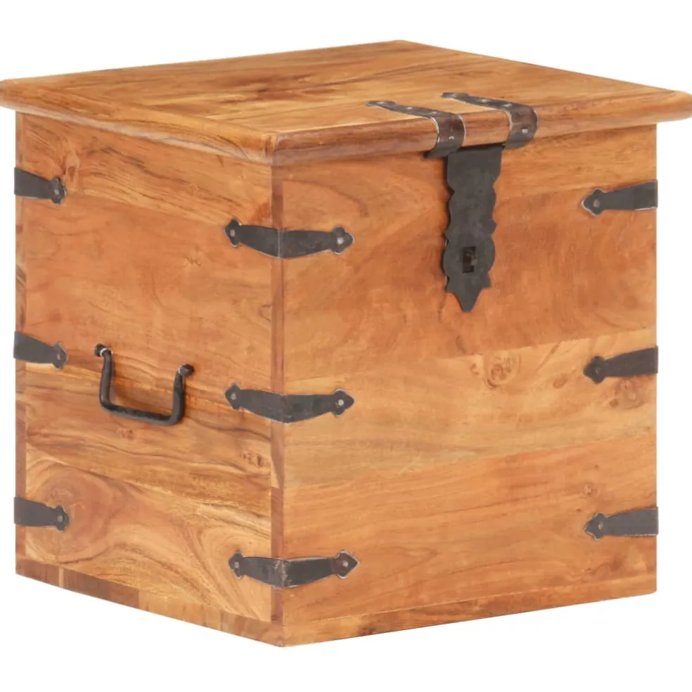 vidaXL Kist 40x40x40 cm massief acaciahout