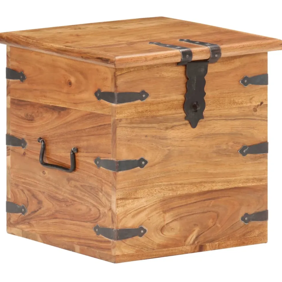 vidaXL Kist 40x40x40 cm massief acaciahout