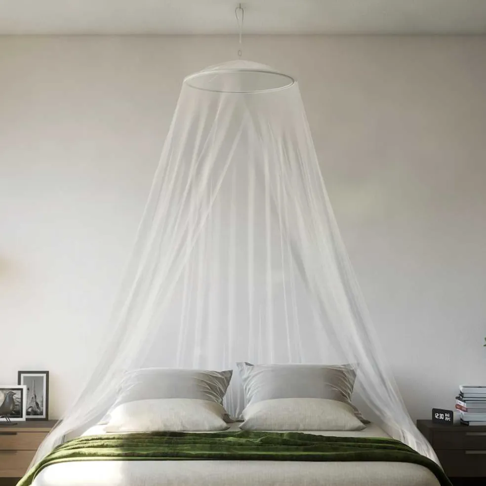 vidaXL Klamboe voor bed A-vorm 156 mesh 1270 cm Polyester