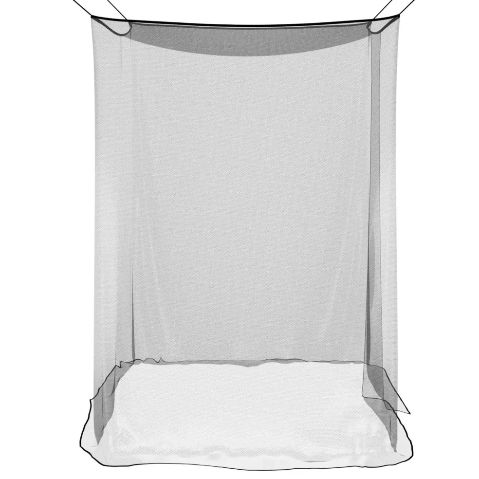 vidaXL Klamboe voor bed 156 mesh Zwart 220 x 100 x 150 cm Polyester