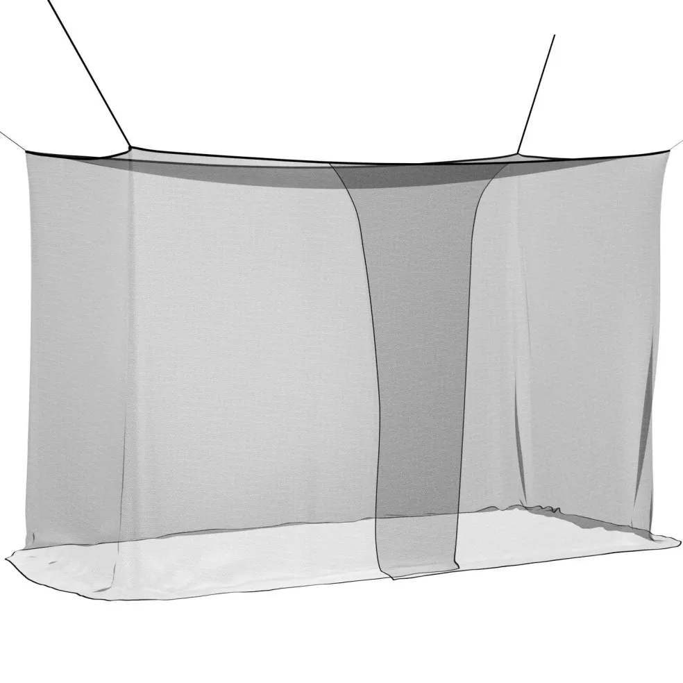 vidaXL Klamboe voor bed 156 mesh Zwart 220 x 100 x 150 cm Polyester