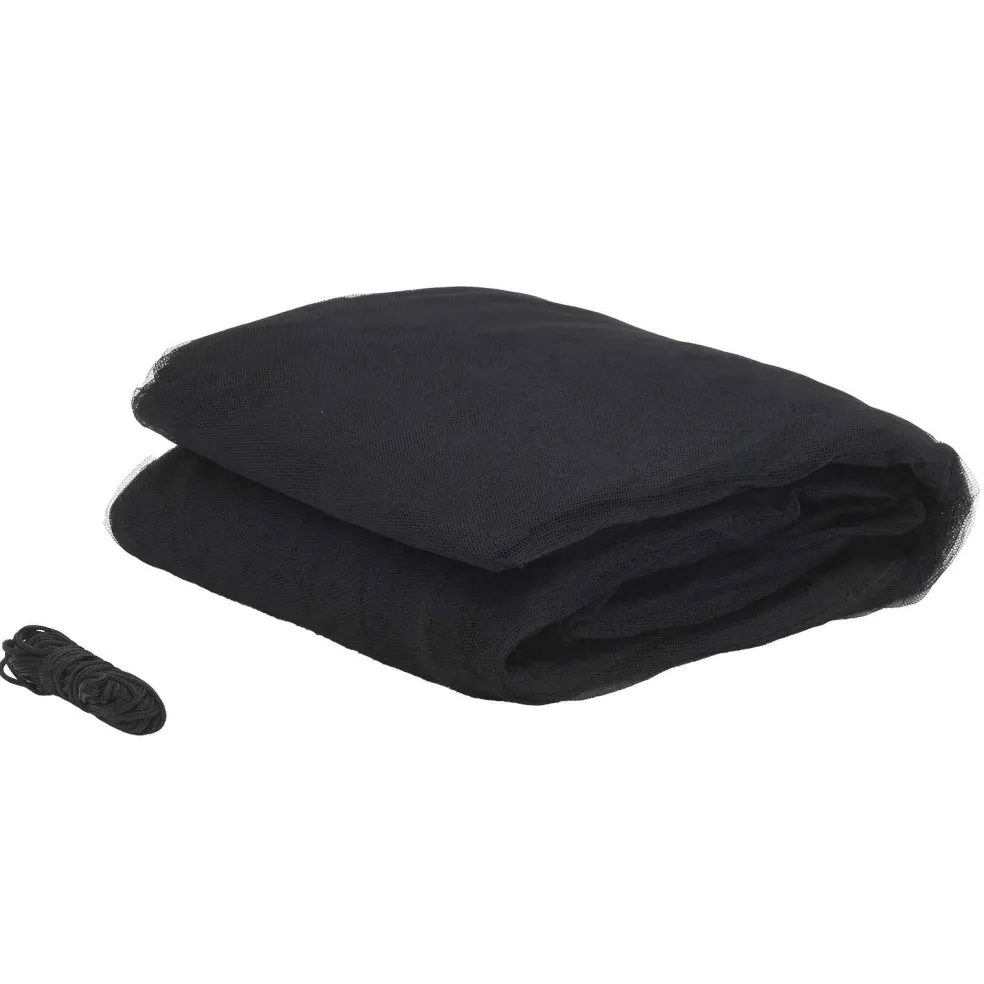 vidaXL Klamboe voor bed 156 mesh Zwart 220 x 100 x 150 cm Polyester