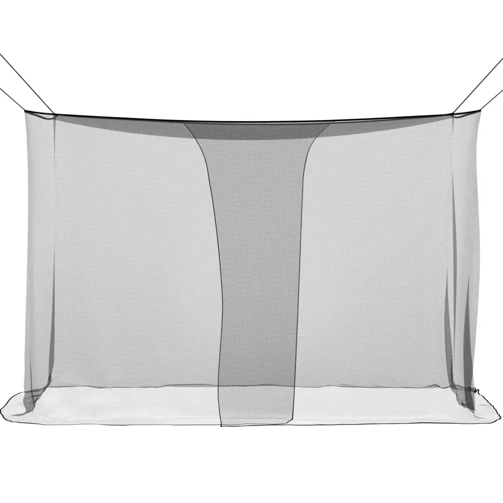 vidaXL Klamboe voor bed 156 mesh Zwart 220 x 100 x 150 cm Polyester
