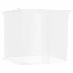 vidaXL Klamboe voor bed Rechthoekig 156 mesh 220 x 100 x 150 cm