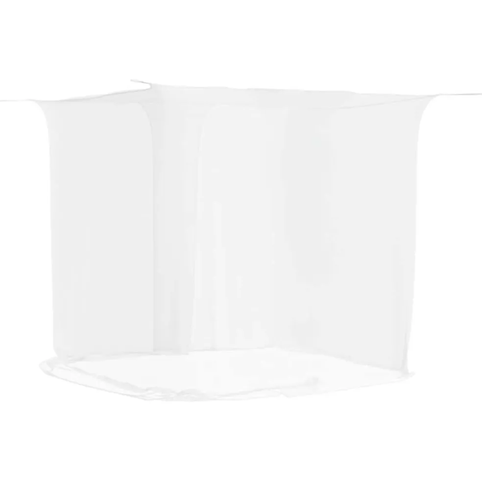 vidaXL Klamboe voor bed Rechthoekig 156 mesh 220 x 100 x 150 cm