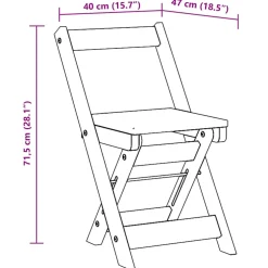 vidaXL Klapstoelen 4 stuks 