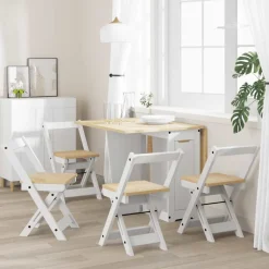 vidaXL Klapstoelen 4 stuks
