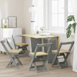 vidaXL Klapstoelen 4 stuks