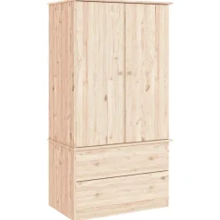 vidaXL Kledingkast ALTA 90x55x170 cm massief grenenhout