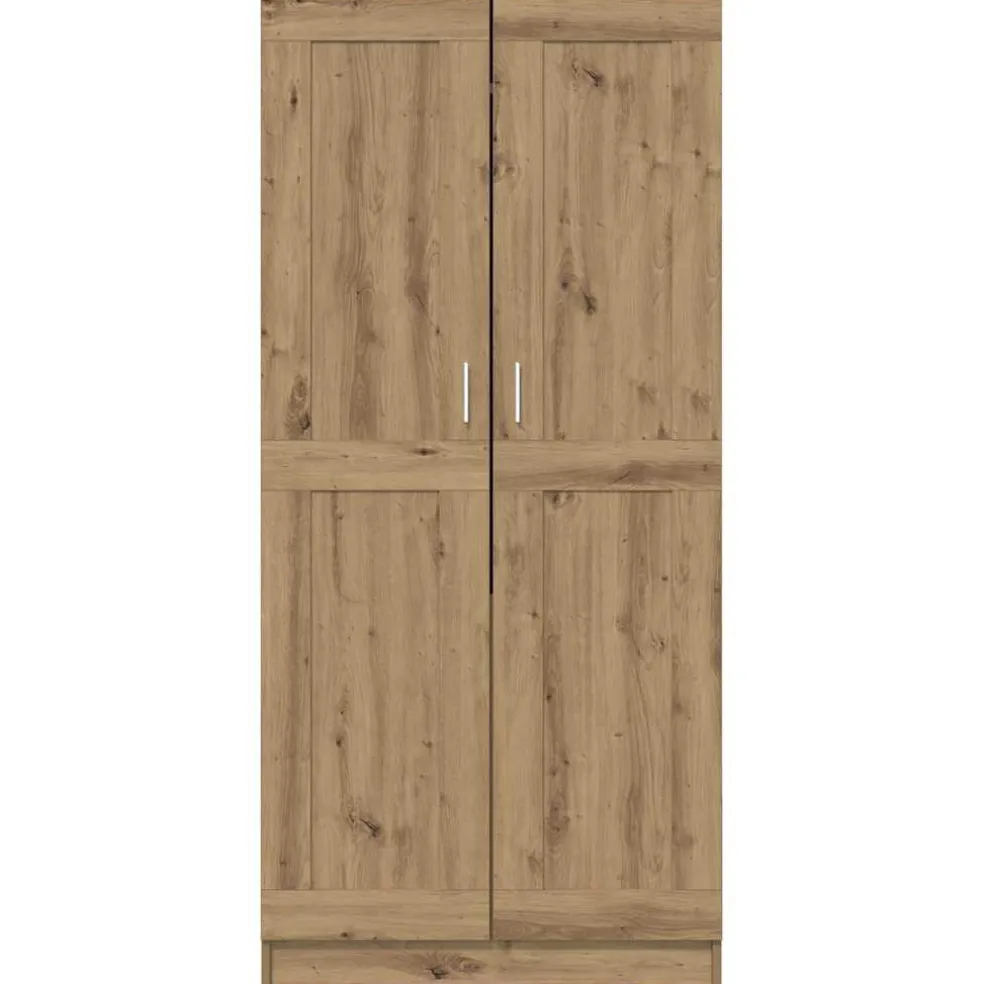 vidaXL Kledingkast Ambachtelijk eiken 82,5 x 51,5 x 180 cm