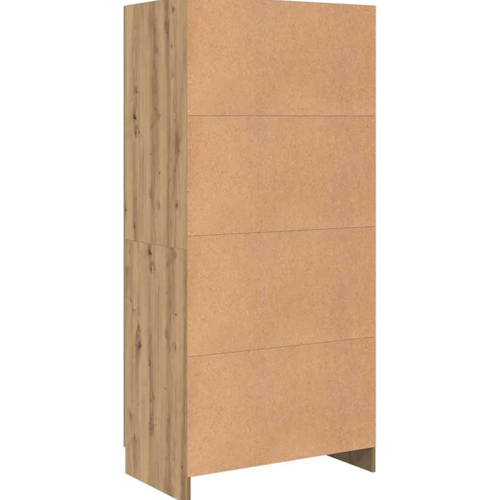 vidaXL Kledingkast Ambachtelijk eiken 82,5 x 51,5 x 180 cm