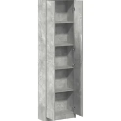 vidaXL Kledingkast Beton Grijs 55 x 25 x 189 cm Bewerkt hout