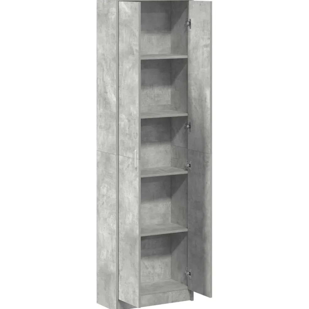 vidaXL Kledingkast Beton Grijs 55 x 25 x 189 cm Bewerkt hout