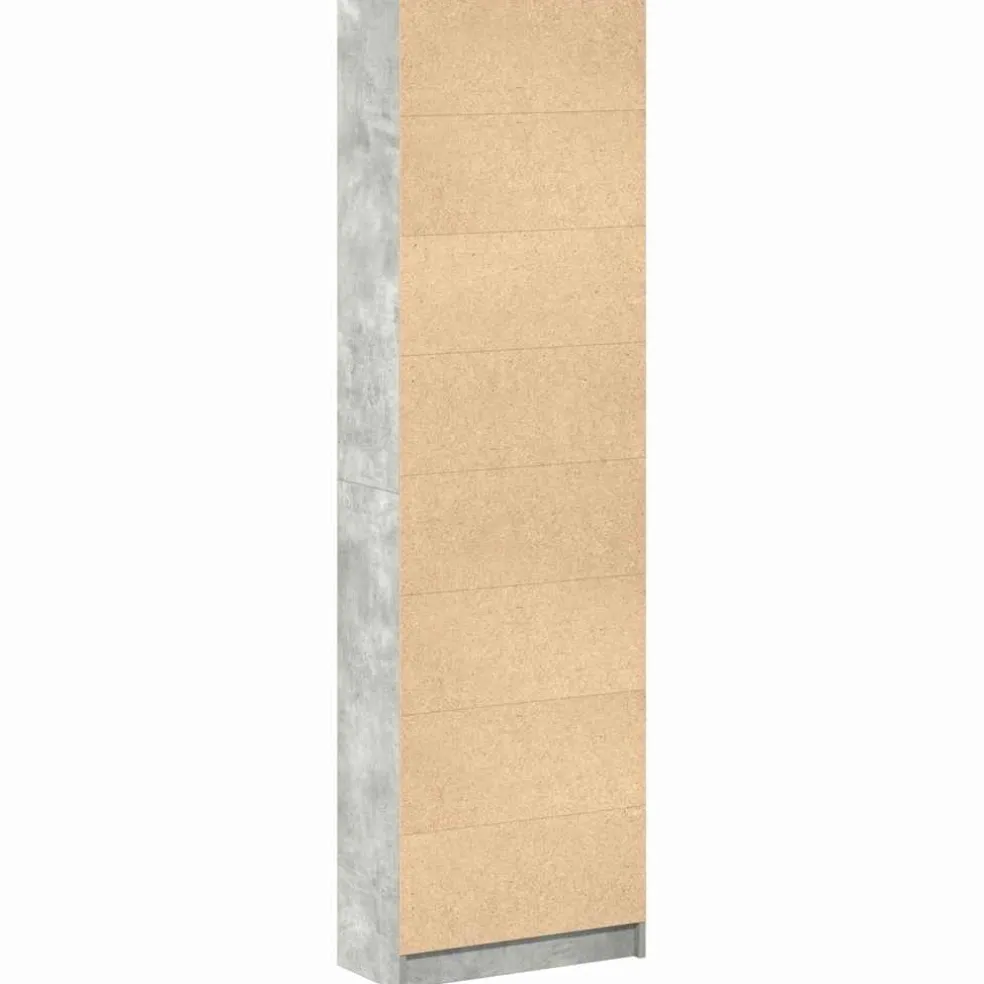 vidaXL Kledingkast Beton Grijs 55 x 25 x 189 cm Bewerkt hout