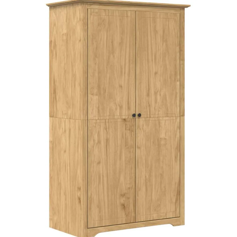 vidaXL Kledingkast BODO Honingbruin 53,5 x 99 x 173 cm Bewerkt hout