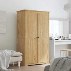 vidaXL Kledingkast BODO Honingbruin 53,5 x 99 x 173 cm Bewerkt hout