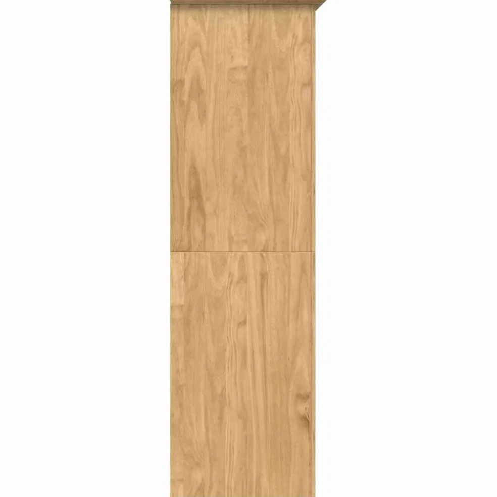 vidaXL Kledingkast BODO Honingbruin 53,5 x 99 x 173 cm Bewerkt hout