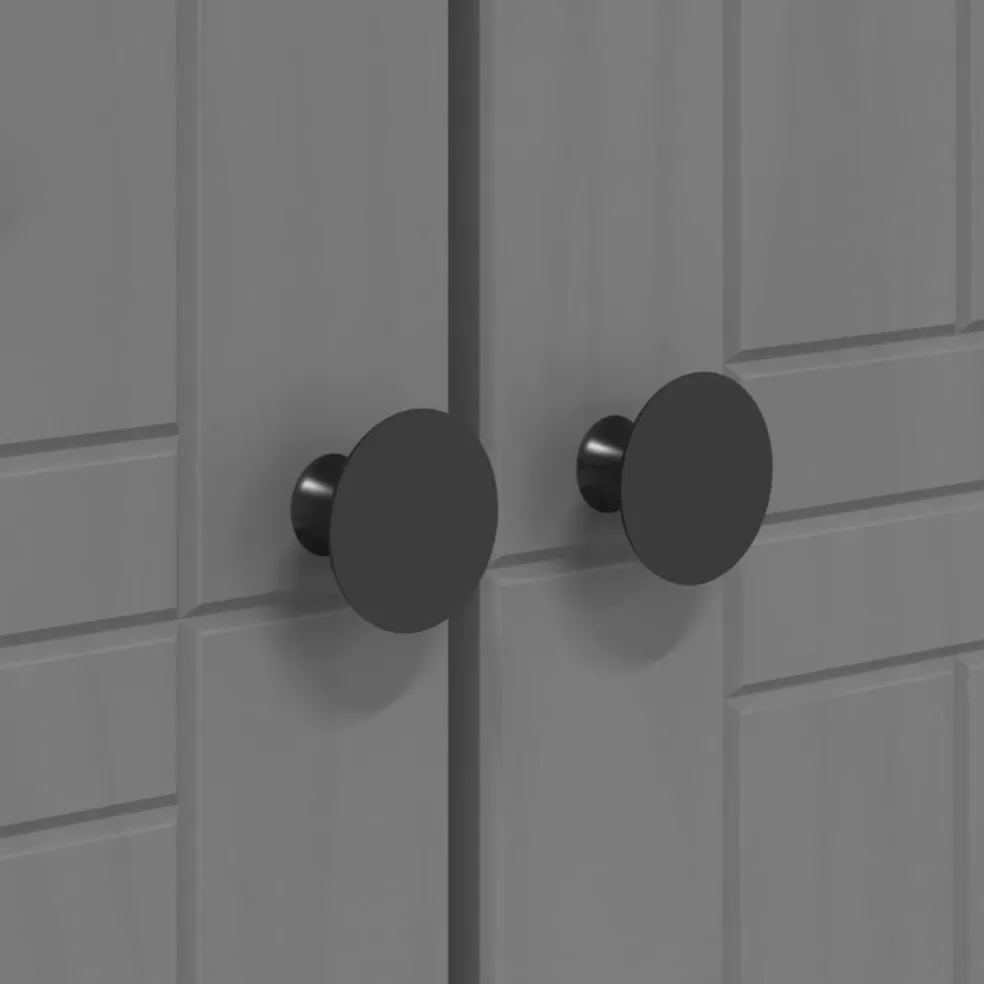 vidaXL Kledingkast BODO 99x53,5x173 cm massief grenenhout grijs