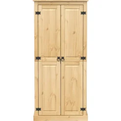 vidaXL Kledingkast Corona 76x50x170 cm massief grenenhout