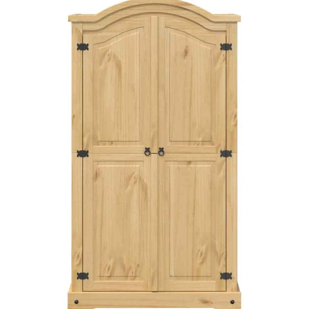 vidaXL Kledingkast Corona 102x52x186 cm massief grenenhout