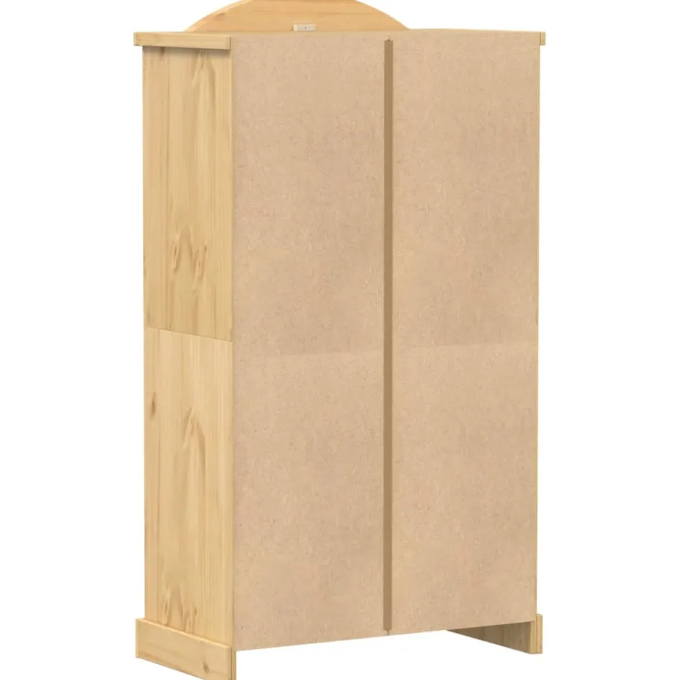 vidaXL Kledingkast Corona 102x52x186 cm massief grenenhout