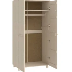 vidaXL Kledingkast HAMAR 89x50x180 cm massief grenenhout honingbruin